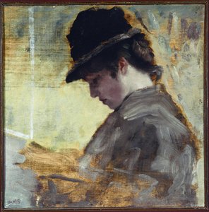Het Engelse meisje door Giuseppe or Joseph de Nittis
