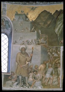 Bouw van de Toren van Babel, 1360-70 door Giusto di Giovanni de Menabuoi