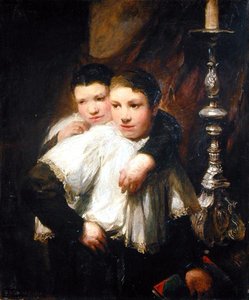 De kleine koorzangers door Glyn Warren Philpot