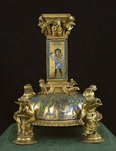 Basis van het kruis van St. Bertin, van de Abbaye Saint-Bertin, ca. 1180