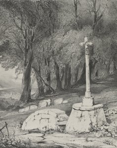 Kruis op de weg van Clermont naar Royal, 1831 door Godefroy Engelmann