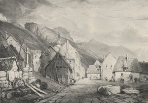 Ingang van het dorp des Bains