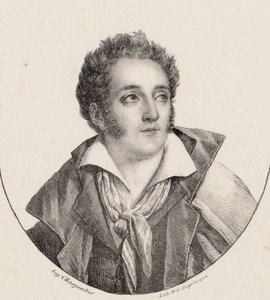 Portret van de componist François Charles Mansui 1785-1847 door Godefroy Engelmann