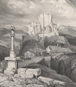 Ruïnes van het kasteel van Bouzols, nabij Puy en Velay