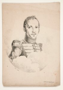 Onbekend (Borstbeeldportret van een soldaat) door Godefroy Engelmann