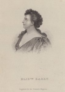 Elizabeth Barry, Engelse actrice (gravure) door Godfrey (after) Kneller