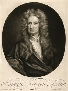 Isaacus Newton, Esq., pub. 1712 door Godfrey (after) Kneller
