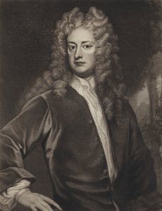 Joseph Addison door Godfrey (after) Kneller