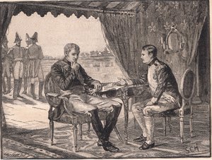 Het Verdrag van Tilsit AD 1807