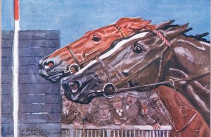 Droom van de bankier, uit Gedichten van Adam Lindsay Gordon gepubliceerd door T. N. Foulis, 1912 door Godfrey Douglas Giles