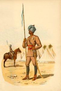 De 13e Bengal Lancers, 1890 door Godfrey Douglas Giles