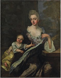 Portret van een dame door Godfrey Kneller