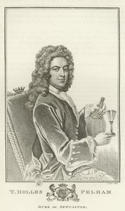 Thomas Holles Pelham, Hertog van Newcastle door Godfrey Kneller