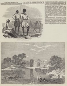 Husyn-Abdal, in de Punjab door Godfrey Thomas Vigne