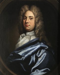 Portret van een Heer door Godfrey follower of Kneller