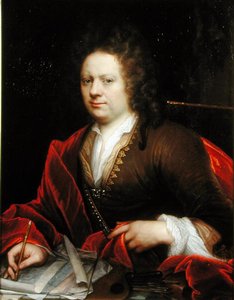 Portret van een Kunstenaar door Godfried Schalcken