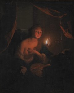 De boetvaardige heilige Maria Magdalena door Godfried Schalcken