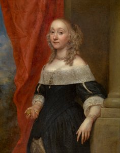 Portret van een dame door Gonzales Coques