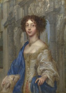 Portret van een Vrouw als Sint Agnes, ca. 1680 door Gonzales Coques