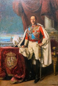 Portret van koning Alfonso XIII van Spanje
