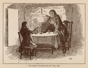 Illustratie voor The History of Henry Esmond door Thackeray door Gordon Frederick (after) Browne