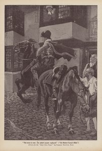 De rit van Sir Robert Carey door Gordon Frederick (after) Browne