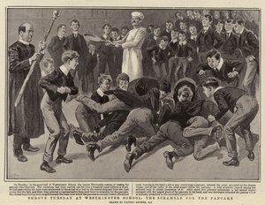 Vastenavond op Westminster School, de Strijd om de Pannenkoek