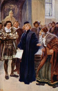 "Wacht even, Jood," zei Portia