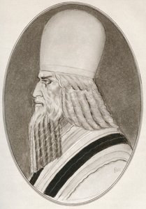 Zoroaster, ook bekend als Zarathustra, Zarathushtra Spitama of Ashu Zarathushtra, uit Levensbiografieën van Religieuze Leiders
