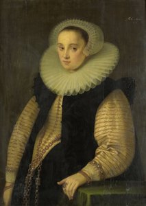 Hortensia del Prado (overleden 1627), vrouw van Jean Fourmenois door Gortzius Geldorp