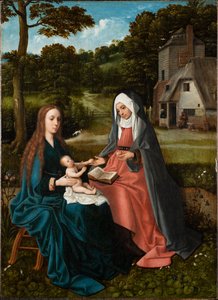 Madonna met kind en Anna.