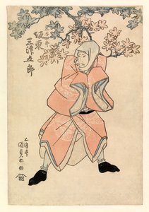 Acteur Bando Mitsugoro III, in de rol van Tokoshiro of mogelijk Dojishiro, ca. 1808-25 door Gototei Kunisada