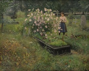 Begraafplaats Scène door Gottfrid Kallstenius