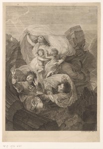 Allegorische voorstelling van familie door Gottfried Arnold Lehman