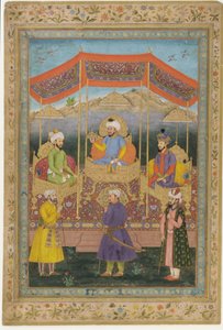 Voorouderlijke groep van Mughal heersers door Govardhan