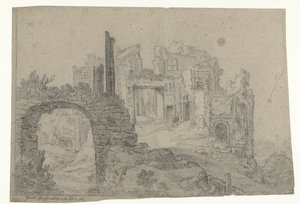 Bouwval op een heuvel