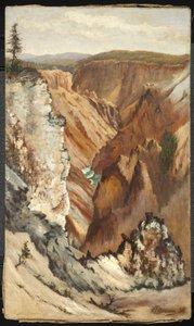 Uitzicht op Yosemite Valley, 1886