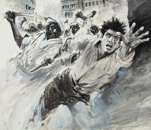 William Robinson, Een Amerikaanse reiziger (gouache op papier) door Graham Coton