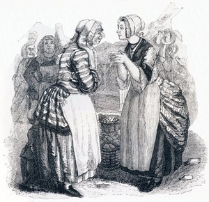 De vrouwen en het geheim - Fabels van La Fontaine door Grandville