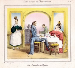 De levende kaart van de restaurateur: een paling en nieren
