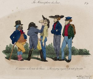 Les Metamorphoses du Jour, No. 19 door Grandville