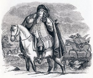 Phoebus en Boreas - Fabels van La Fontaine door Grandville