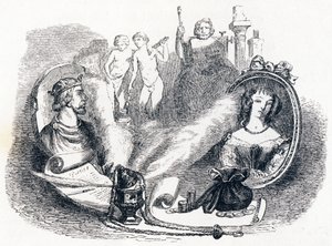 Simonide bewaard door de goden - Fabels van La Fontaine door Grandville