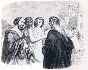 Toespraak van Socrates - Fabels van La Fontaine door Grandville