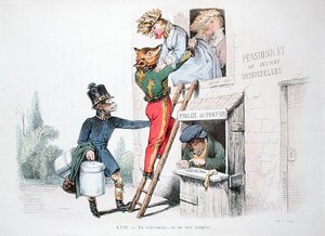 De Ontvoering of De Listige List, karikatuur uit de serie 