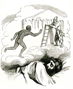 De Avonturen van Robinson Crusoe door Daniel De Foe, eind 19e eeuw (gravure) door Grandville (1803 47)