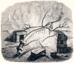 De kaars - Fabels van La Fontaine door Grandville