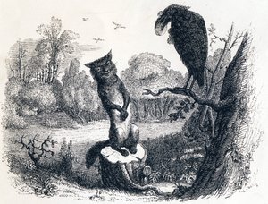 De raaf en de vos door Grandville