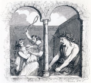 De onenigheid - Fabels van La Fontaine door Grandville