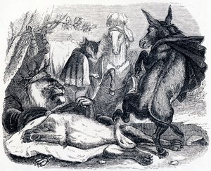 De oude leeuw - Fabels van La Fontaine